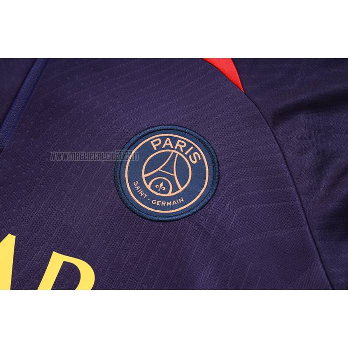 Tuta da Track de Felpa del Paris Saint-Germain Bambino 2023-2024 Purpura